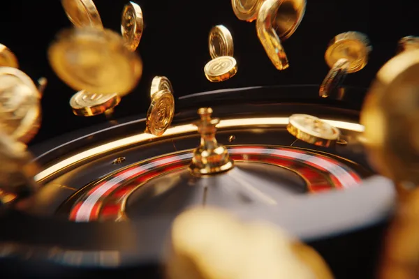 A confident dealer surrounded by casino chips inviting players to access their PK66 account, reflecting quick and easy login options.